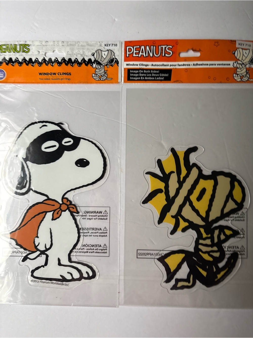 Peanuts Halloween Snoopy & Woodstock Window Clings